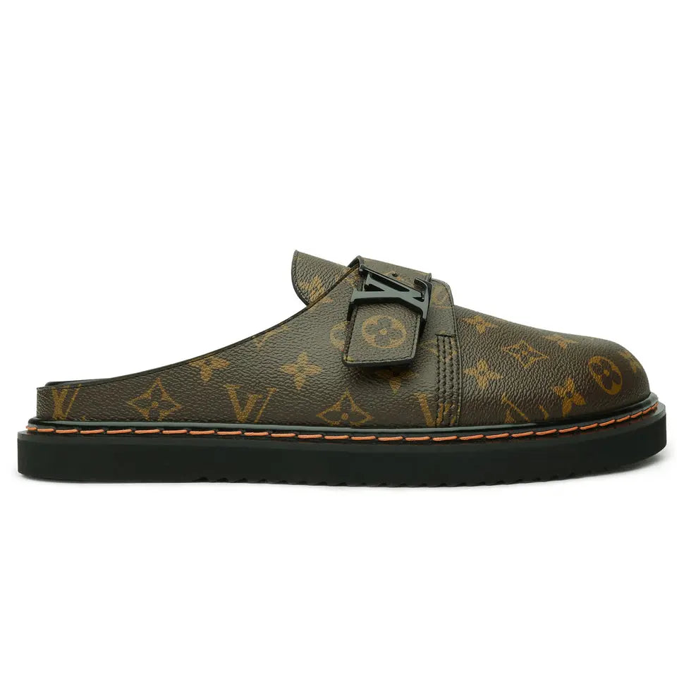 LOUIS VUITTON MONOGRAM LV EASY BROWN MULE Metroutfits